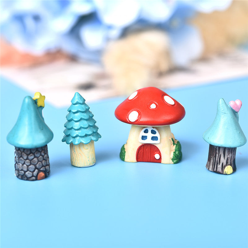 Small Mushroom Micro Landscape Bonsai Ornaments Potted Ornaments