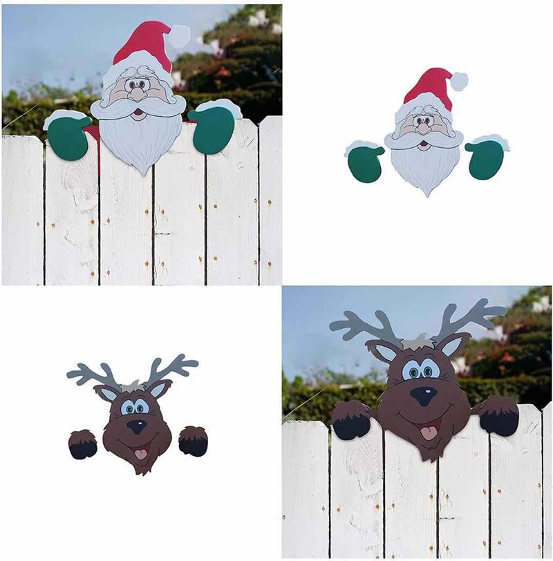 FestiveFence Garden Finials: Christmas Edition