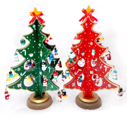 WoodlandJoy Desktop Christmas Tree Decor