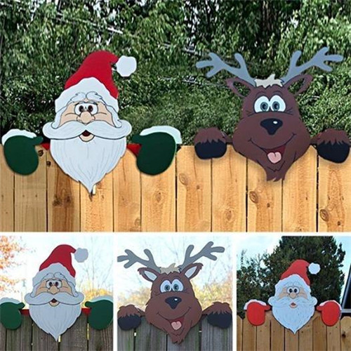 FestiveFence Garden Finials: Christmas Edition