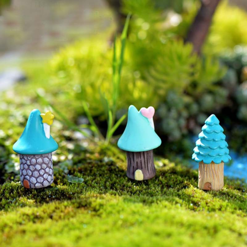 Small Mushroom Micro Landscape Bonsai Ornaments Potted Ornaments