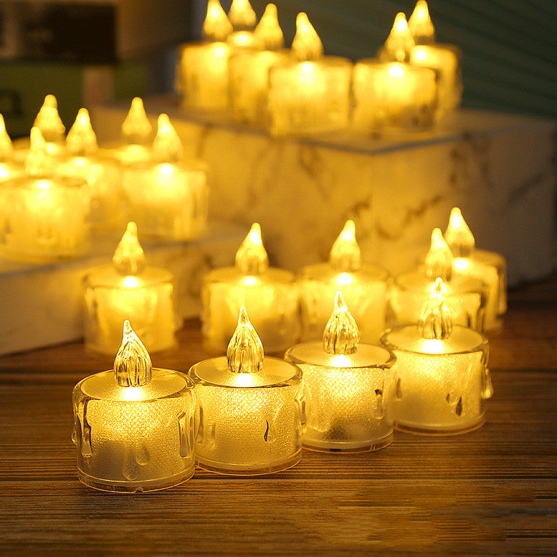 Led Lights Electronic Candle Lighted Tea Wax Home Decor Candles Lamp