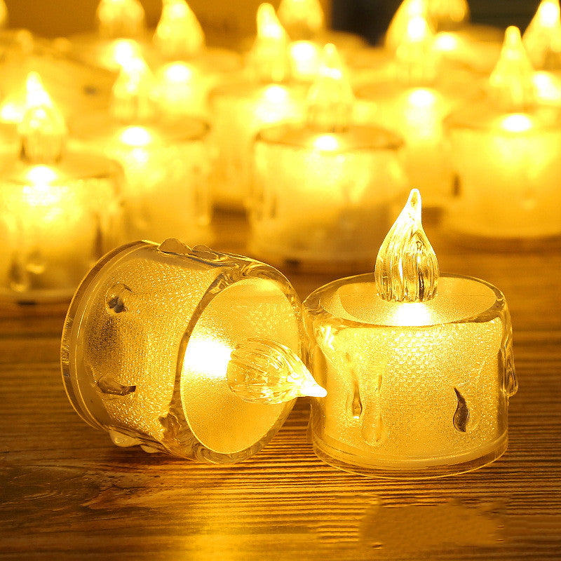 Led Lights Electronic Candle Lighted Tea Wax Home Decor Candles Lamp