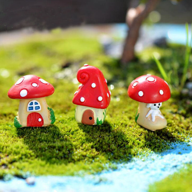 Small Mushroom Micro Landscape Bonsai Ornaments Potted Ornaments